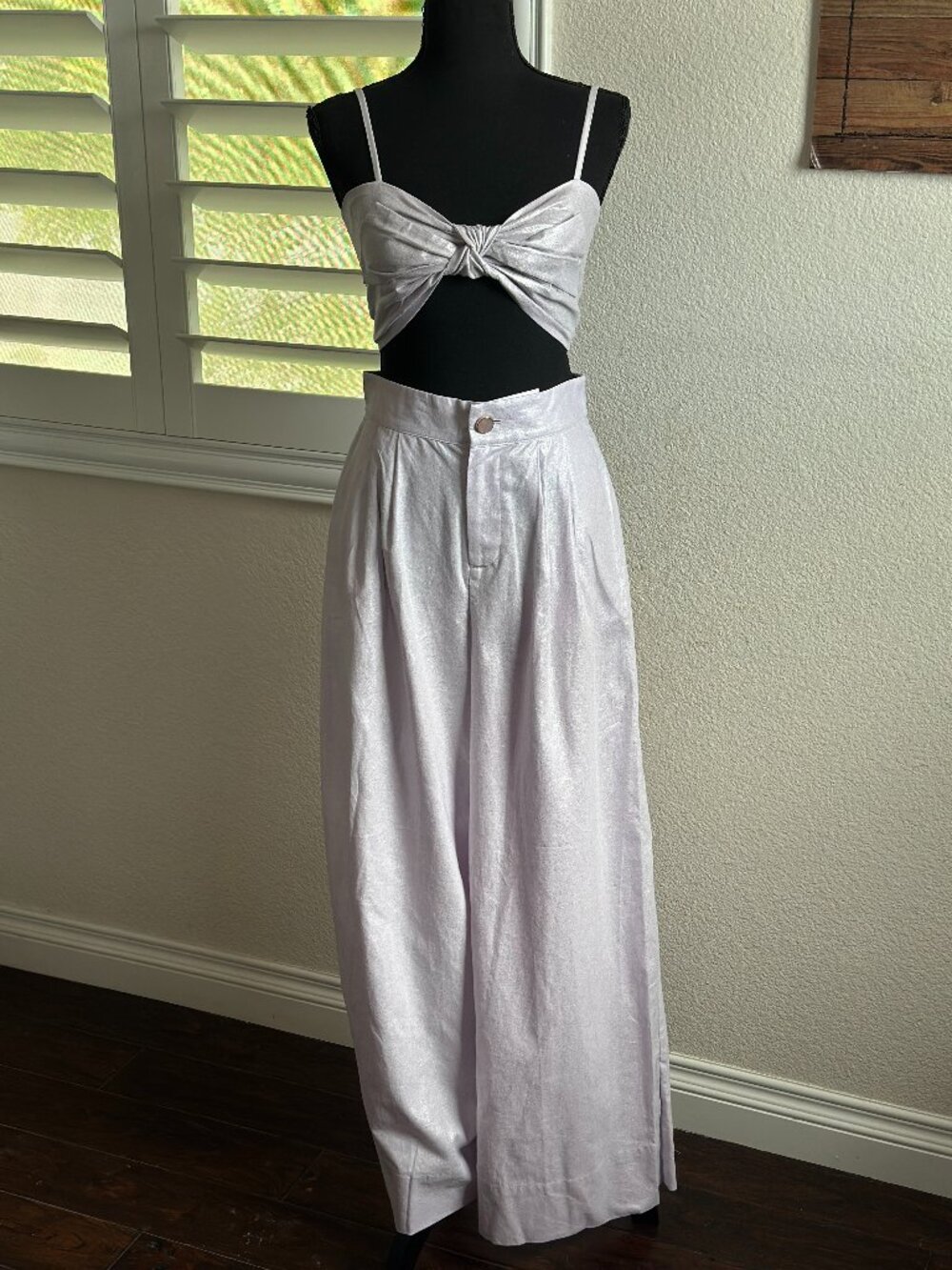 Jason Wu Collective Lavender Metallic 2 Piece Set